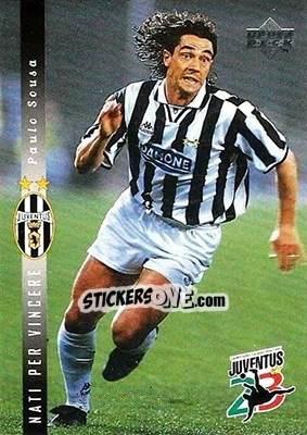 Sticker Paulo Sousa - Juventus FC Campione d'Italia 1994-1995 n. 17 - Upper Deck