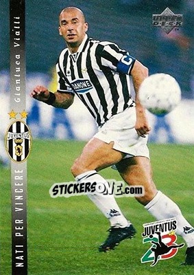 Sticker Gianluca Vialli - Juventus FC Campione d'Italia 1994-1995 n. 20 - Upper Deck