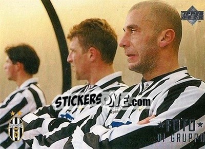 Sticker Foto Di Gruppo - Juventus FC Campione d'Italia 1994-1995 n. 22 - Upper Deck