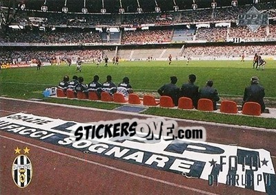 Sticker Foto Di Gruppo - Juventus FC Campione d'Italia 1994-1995 n. 25 - Upper Deck