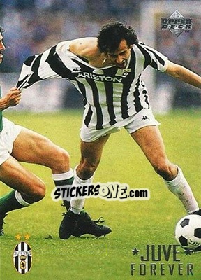 Sticker Michel Platini - Juventus FC Campione d'Italia 1994-1995 n. 31 - Upper Deck