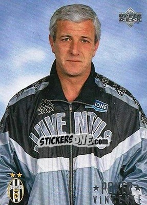 Sticker Marcello Lippi - Juventus FC Campione d'Italia 1994-1995 n. 33 - Upper Deck