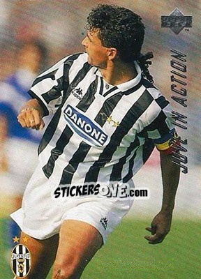 Sticker Brescia - Juventus 1-1 - Juventus FC Campione d'Italia 1994-1995 n. 44 - Upper Deck