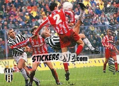 Sticker Cremonese - Juventus 1-2 - Juventus FC Campione d'Italia 1994-1995 - Upper Deck