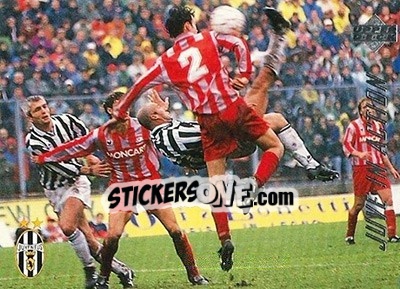 Sticker Cremonese - Juventus 1-2 - Juventus FC Campione d'Italia 1994-1995 n. 45 - Upper Deck