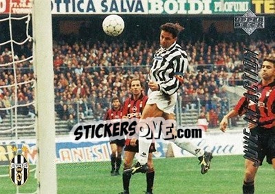 Sticker Juventus - Milan 1-0 - Juventus FC Campione d'Italia 1994-1995 n. 48 - Upper Deck