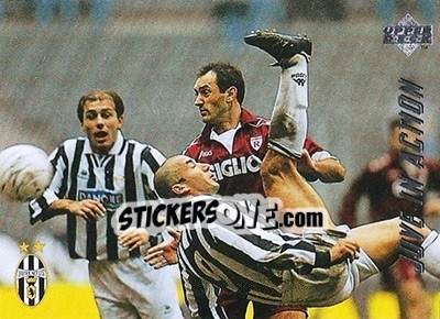 Sticker Juventus - Reggiana 3-1 - Juventus FC Campione d'Italia 1994-1995 n. 49 - Upper Deck