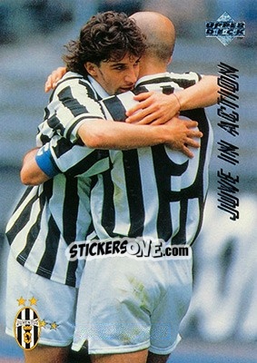 Sticker Juventus - Reggiana 3-1 - Juventus FC Campione d'Italia 1994-1995 n. 50 - Upper Deck
