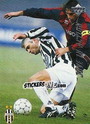 Sticker Juventus -Genoa 1-1 - Juventus FC Campione d'Italia 1994-1995 - Upper Deck