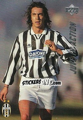 Sticker Cagiari - Juventus 3-0 - Juventus FC Campione d'Italia 1994-1995 n. 55 - Upper Deck