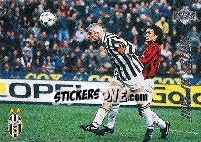 Sticker Milan - Juventus 0-2 - Juventus FC Campione d'Italia 1994-1995 n. 58 - Upper Deck