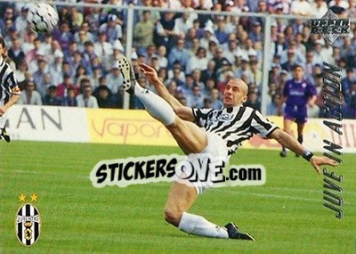 Sticker Fiorentina - Juventus 1-4 - Juventus FC Campione d'Italia 1994-1995 n. 61 - Upper Deck