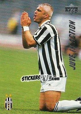 Sticker Juventus - Lazio 0-3 - Juventus FC Campione d'Italia 1994-1995 n. 62 - Upper Deck