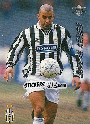 Sticker Juventus - Maritimo 2-1 - Juventus FC Campione d'Italia 1994-1995 - Upper Deck