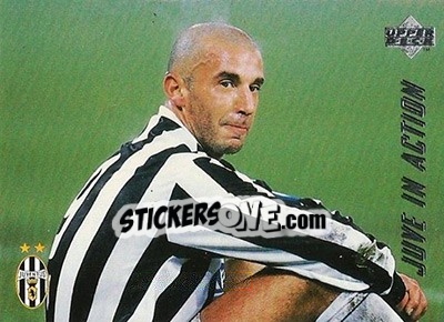 Sticker Juventus - Admira Wacker 2-1 - Juventus FC Campione d'Italia 1994-1995 - Upper Deck