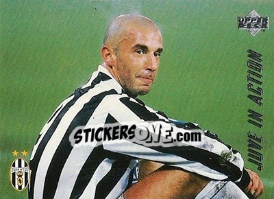 Sticker Juventus - Admira Wacker 2-1 - Juventus FC Campione d'Italia 1994-1995 n. 67 - Upper Deck