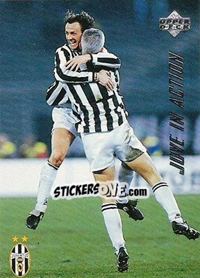 Sticker Juventus - E.Francoforte 3-0 - Juventus FC Campione d'Italia 1994-1995 n. 68 - Upper Deck