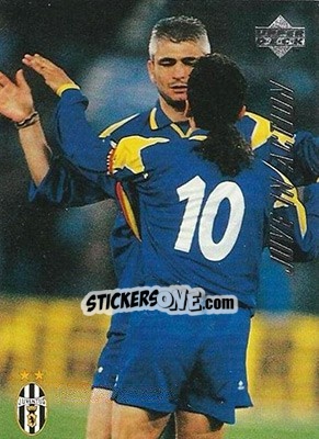 Sticker Lazio - Juventus 0-1 - Juventus FC Campione d'Italia 1994-1995 n. 76 - Upper Deck