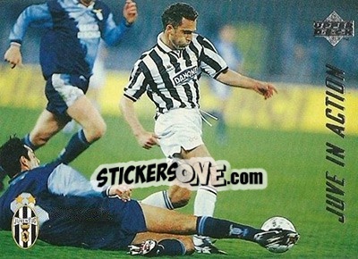 Sticker Juventus - Lazio 2-1 - Juventus FC Campione d'Italia 1994-1995 n. 77 - Upper Deck