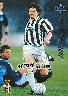Sticker Juventus - Lazio 2-1 - Juventus FC Campione d'Italia 1994-1995 n. 78 - Upper Deck