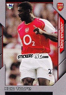 Sticker Kolo Toure - Premier Stars 2004-2005 n. 5 - Topps