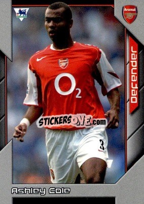 Sticker Ashley Cole - Premier Stars 2004-2005 n. 6 - Topps