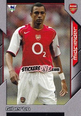 Sticker Gilberto Silva - Premier Stars 2004-2005 n. 8 - Topps