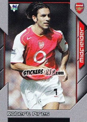Sticker Robert Pires - Premier Stars 2004-2005 n. 10 - Topps
