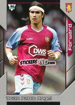 Sticker Juan Pablo Angel - Premier Stars 2004-2005 n. 23 - Topps