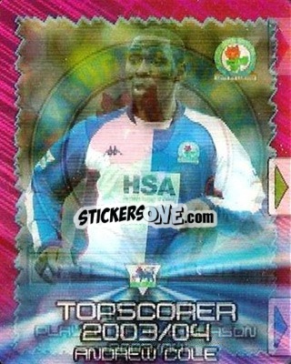 Sticker Badge / Andy Cole - Premier Stars 2004-2005 n. 38 - Topps