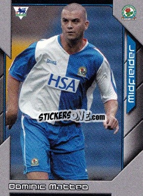 Sticker Dominic Matteo - Premier Stars 2004-2005 n. 48 - Topps
