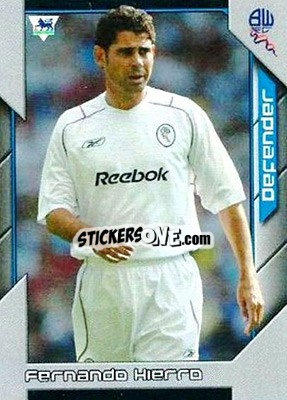 Sticker Fernando Hierro - Premier Stars 2004-2005 n. 53 - Topps