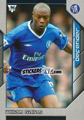 Sticker William Gallas - Premier Stars 2004-2005 n. 79 - Topps
