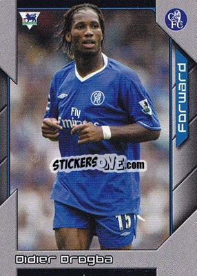 Sticker Didier Drogba - Premier Stars 2004-2005 n. 81 - Topps