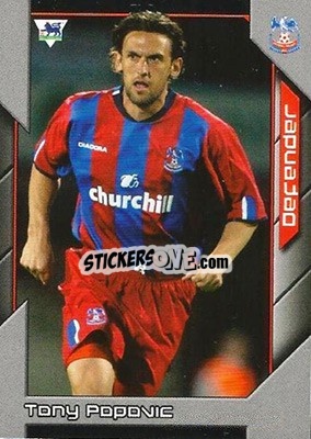 Sticker Tony Popovic - Premier Stars 2004-2005 n. 89 - Topps