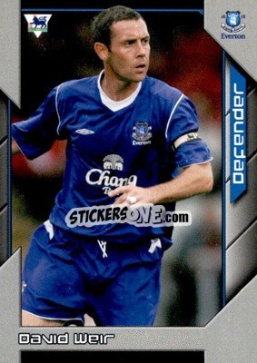 Sticker David Weir - Premier Stars 2004-2005 n. 100 - Topps