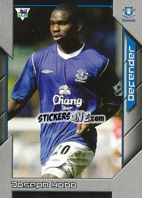 Sticker Joseph Yobo - Premier Stars 2004-2005 n. 101 - Topps
