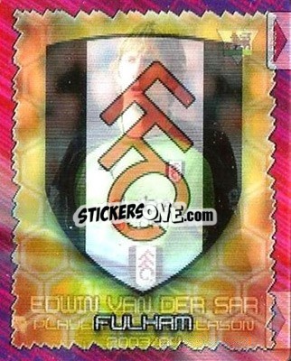 Sticker Badge / Louis Saha / Edwin van der Sar - Premier Stars 2004-2005 - Topps