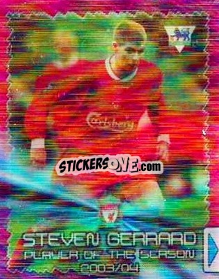 Cromo Badge / Michael Owen / Steven Gerrard - Premier Stars 2004-2005 - Topps