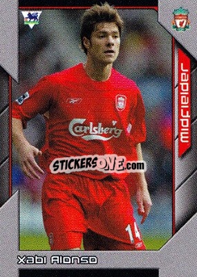 Sticker Xabi Alonso - Premier Stars 2004-2005 n. 124 - Topps