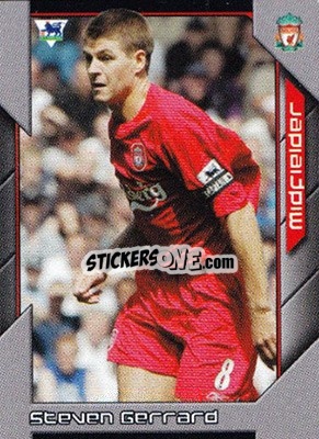 Sticker Steven Gerrard - Premier Stars 2004-2005 n. 126 - Topps