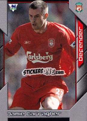 Sticker Jamie Carragher - Premier Stars 2004-2005 n. 128 - Topps