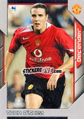 Sticker John O'Shea - Premier Stars 2004-2005 - Topps