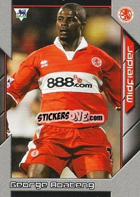 Cromo George Boateng - Premier Stars 2004-2005 n. 166 - Topps