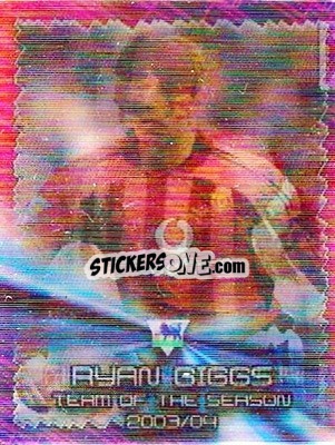 Sticker Ryan Giggs / Thierry Henry / Alan Shearer - Premier Stars 2004-2005 - Topps