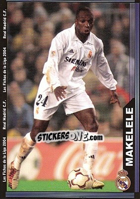 Sticker Makelele - Las Fichas De La Liga 2003-2004 n. 12a - Mundicromo