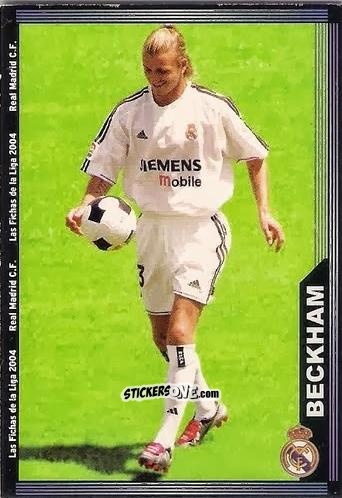 Sticker Beckham - Las Fichas De La Liga 2003-2004 n. 19 - Mundicromo