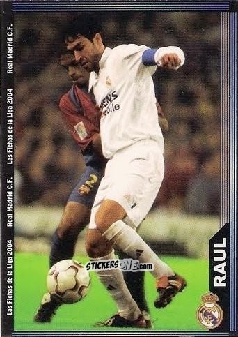 Sticker Raul González - Las Fichas De La Liga 2003-2004 n. 20 - Mundicromo