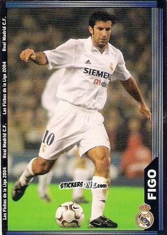 Cromo Figo - Las Fichas De La Liga 2003-2004 n. 21 - Mundicromo