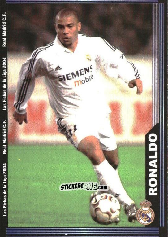 Cromo Ronaldo - Las Fichas De La Liga 2003-2004 n. 22 - Mundicromo